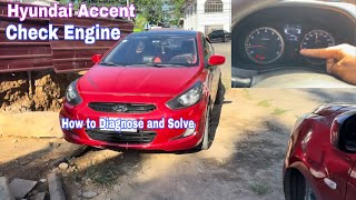 Hyundai Accent Check Engine how to Solve