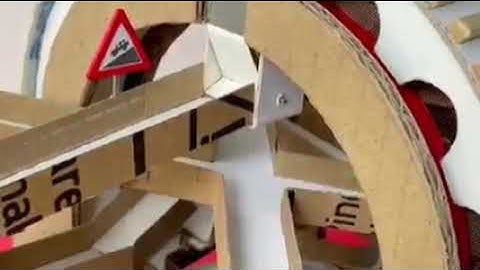 DIY Cardboard Marble Ball Run Machine Automata