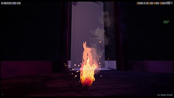 Unreal Engine stylized fire made with Houdini vertex animation Tool