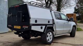Tour of bespoke LAO aluminium tray back and demountable canopy on VW Amarok