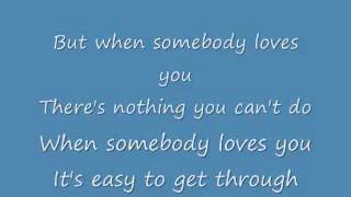 Video thumbnail of "Alan Jackson When Somebody Loves You lyrics"