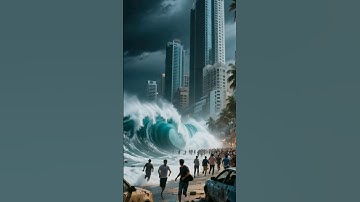 🌊 Massive Tsunami Destroys Coastal City | AI Disaster Simulation