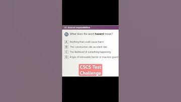 CSCS Test UK | CSCS Card UK 2024| #constructionsafety #cscscard #buildingcareers #english #exam