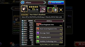 The Alchemist Code - MP Ex Mikasa AOT Collab (Solo)