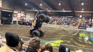 Skull Krusher 2 Wheel Skills Monster truck nitro tour 2024 (Saturday Night)