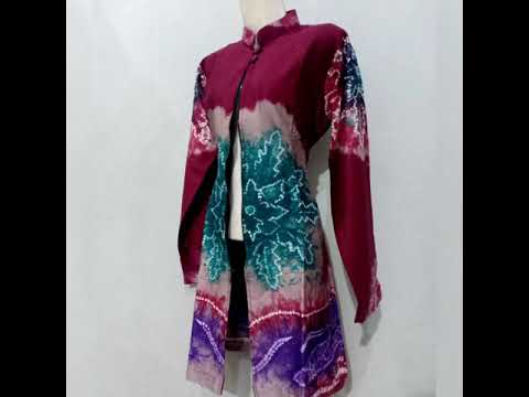 Model Baju Sasirangan Wanita Tunik Sleting 2 In 1 Youtube