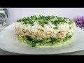 ВКУСНЫЙ и простой слоеный диетический салат из капусты с грудкой: рецепт без майонеза