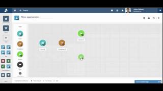 Building an application in Proces.io via drag and drop