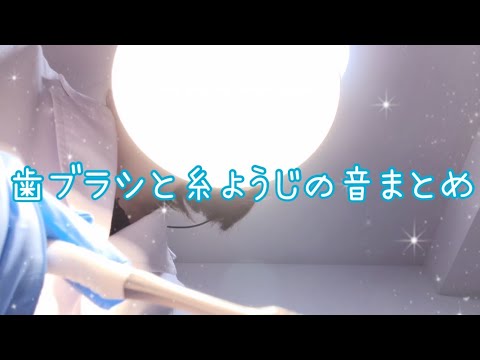 【ASMR】🦷歯磨き(歯ブラシ、糸ようじ、フロス)まとめ🦷