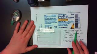 Chapter 12 filling out drug label