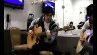 Panic  At The Disco rehearsing with Fall Out Boy's Pete Wentz