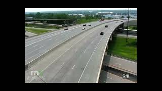 Eastbound Amtrak 8 at Newport, MN on MNDOT traffic cameras