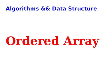 OrderedArray - المصفوفه المرتبه