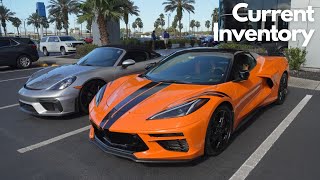Current Inventory at Stingray Chevrolet (Corvettes, Porsches, and more!) | Showroom Vlog