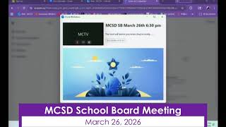 03-26-26 MCSD School Board Meeting