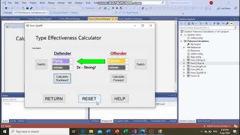 Pokemon Calculations (3rd Gen) App in Visual Basic