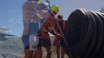 EUROFLO culvert pipe how-to guide - Onsite install of rubber rings