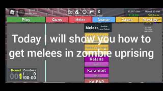 How to get melee in zombie uprising roblox screenshot 3