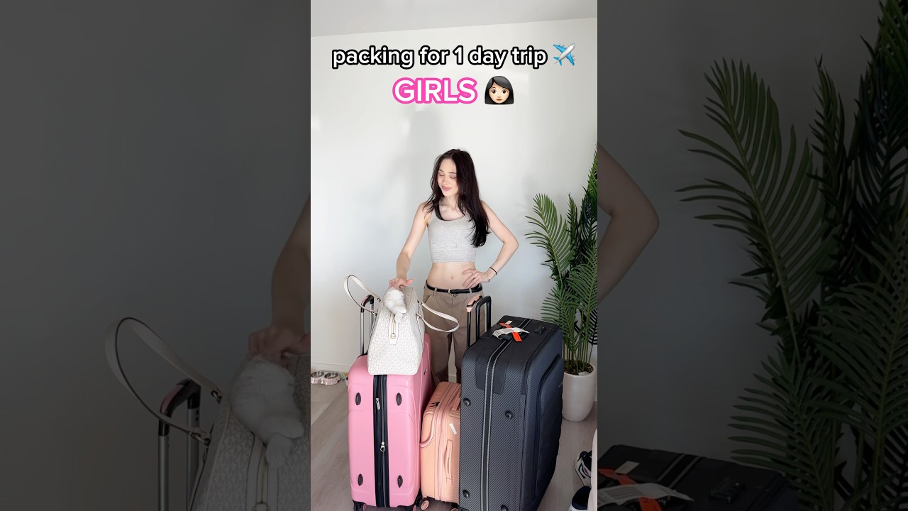 Packing for 1 day😄 