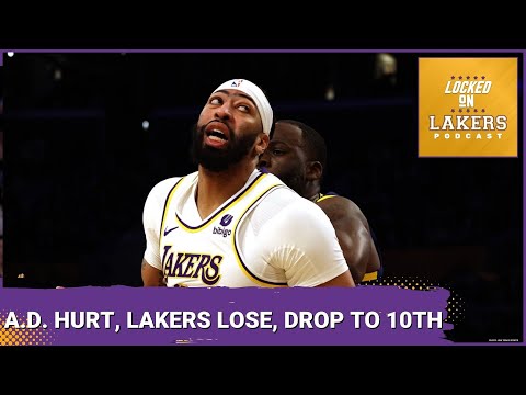 Lakers Lose 128-121 to Golden State Warriors, Drop to 10 Seed, Anthony Davis Suffers Eye Injury.