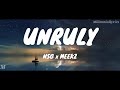 NSG x Meekz - Unruly ( Lyrics)