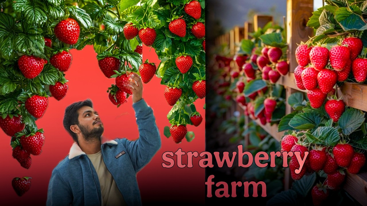 Fresh Strawberry Picking in South Korea 🍓  Korean Farm Experience  Travel Vlog Korea