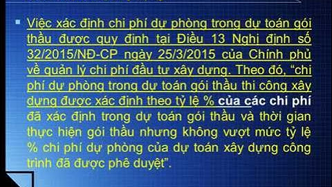 Chạy dự toán gói thầu lấy bao nhiêu tiền