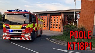 *TURNOUT* Poole's first away (KT18P1) responding to assist the ambulance service!