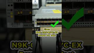 Cisco N9K-C93180YC-EX Boot Test | 48x25G SFP/6x100G QSFP28 #cisco #switch  #networking #fyp