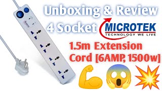 Microtek 4 Way Socket Spike Guard For Multiple devices || Unboxing & Review || baba mahakal tech