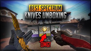 TOP 6 SPECTRUM KNIFE UNBOXINGS (LIVE REACTIONS) ft. BOWIE KNIFE RUBY!