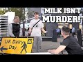 VERY STUBBORN YOUTHS TAKE ON ANIMAL RIGHTS ACTIVIST | "MILK ISN'T MURDER!"