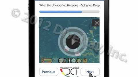 Dive Computer Training - iPhone - tutorial - m2s1