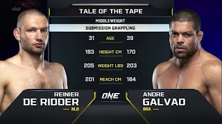 Reinier De Ridder vs. Andre Galvao | ONE Championship Full Fight