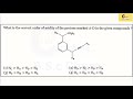 Correct Order of Acidity of Protons A-D in the Given Compound Based on Structure & Electron Effects?