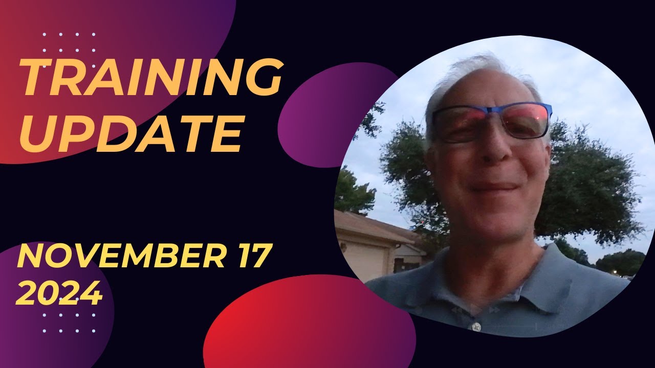 Training update - November 17, 2024 - YouTube