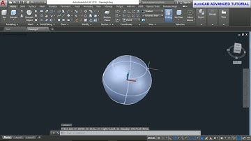 #AutoCAD TUTORIAL 2018   HOW TO DRAW A BALL