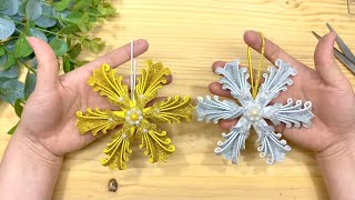 Christmas Snowflakes 🎀 DIY Christmas Decorations 2024
