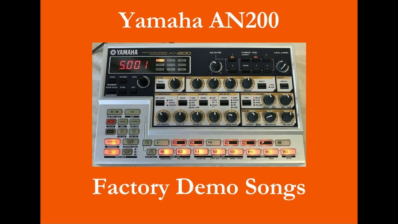 Yamaha AN200 - Démos internes - Factory Demo Songs - YouTube