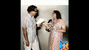 Legendary singer Smt. S Janaki with singer late Sri. P B Sreenivas during recording time.