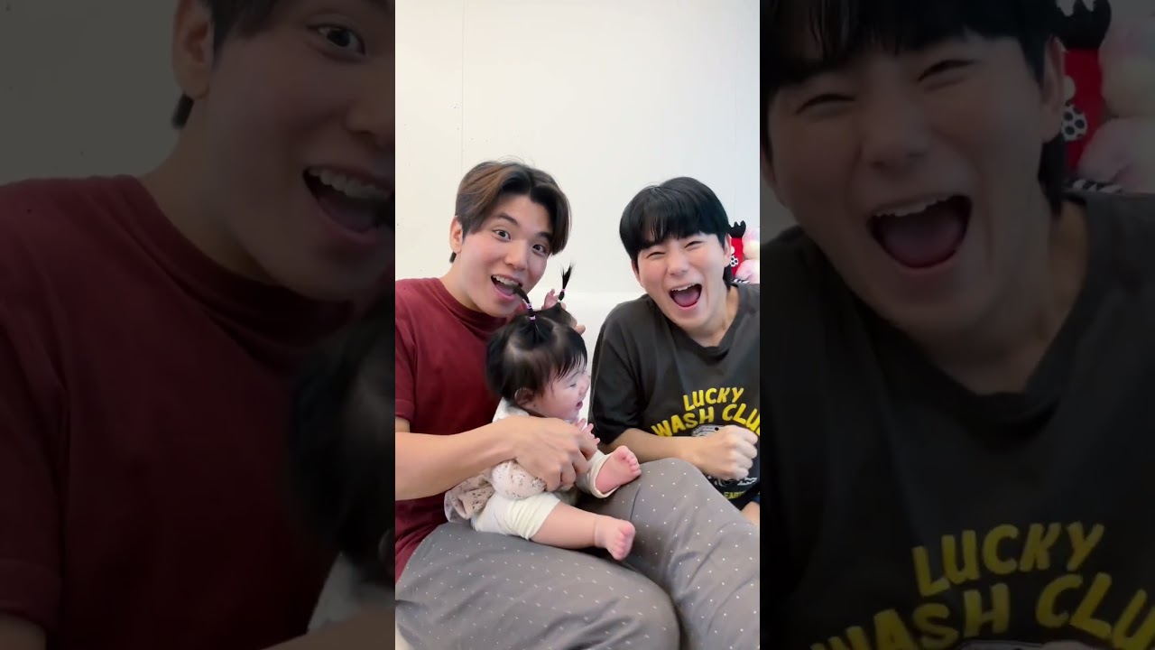 육아 이렇게 하는 거 맞나요? ㅋ 조카 돌보는 게이삼촌들💕 Are we doing this parenting thing right? lol 😂 #gaycouple