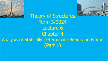 6 Theory of Structures Term 3 2024 Ch 4 Analysis of Statically Determinate Beam and Frame Part 1