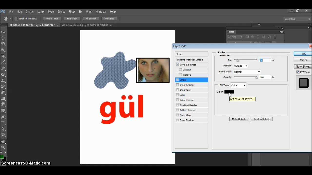 Adobe Photoshop CS6 Ders 40 Layer Style İşlemleri - YouTube