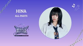 HINA 히나 ヒナ (Hip Pop Princess) - All Parts