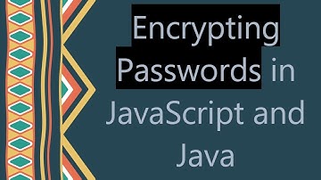 Encrypting Passwords in JavaScript and Java