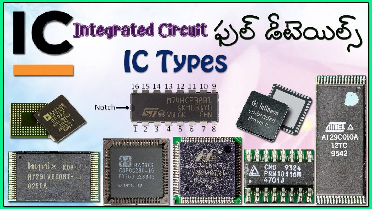 IC Full Details || Integrated Circuit Packaging Types in Telugu