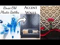 HOW TO USE PLASTIC BOTTLES TO MAKE ACCENT WALLS! HOME DECOR IDEAS ON A BUDGET!