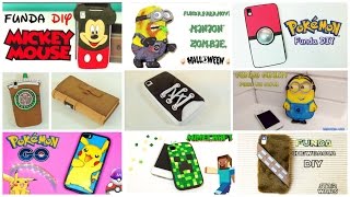 10 FUNDAS PARA CELULAR CASERAS DIY - MANUALIDADES FACILES Y SENCILLAS