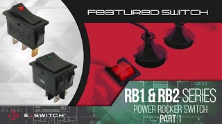 Rocker Switches: E-Switch RB1 & RB2 Series Part 1 [2018]
