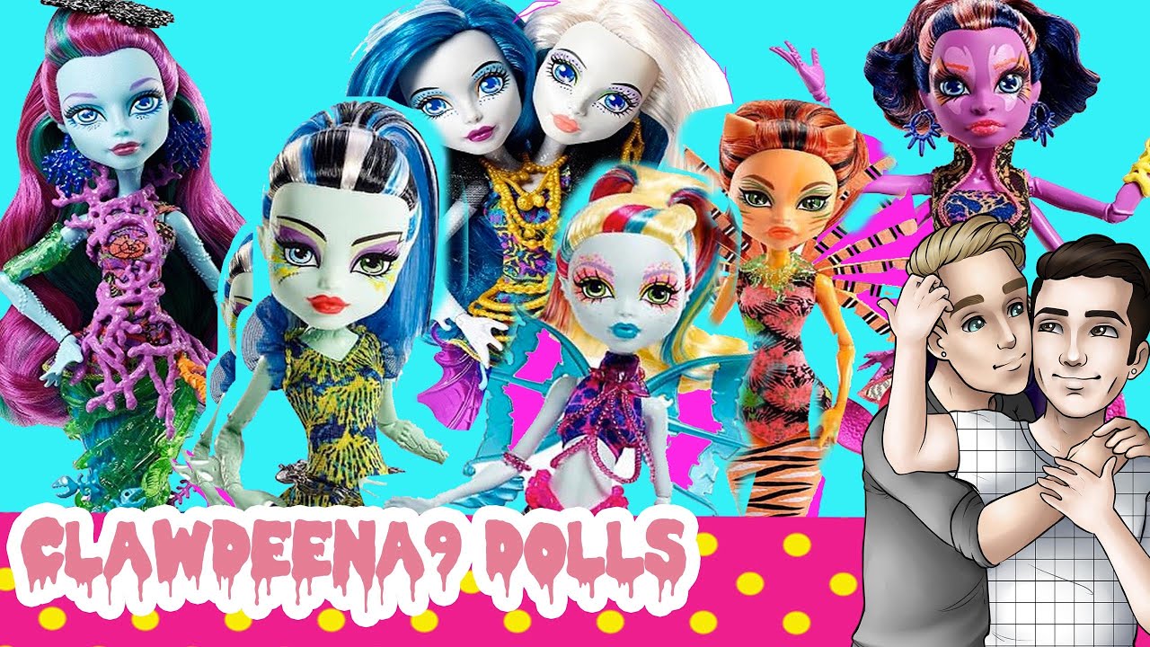 Monster High Mermaids! | My Great Scarrier Reef Doll Collection - YouTube